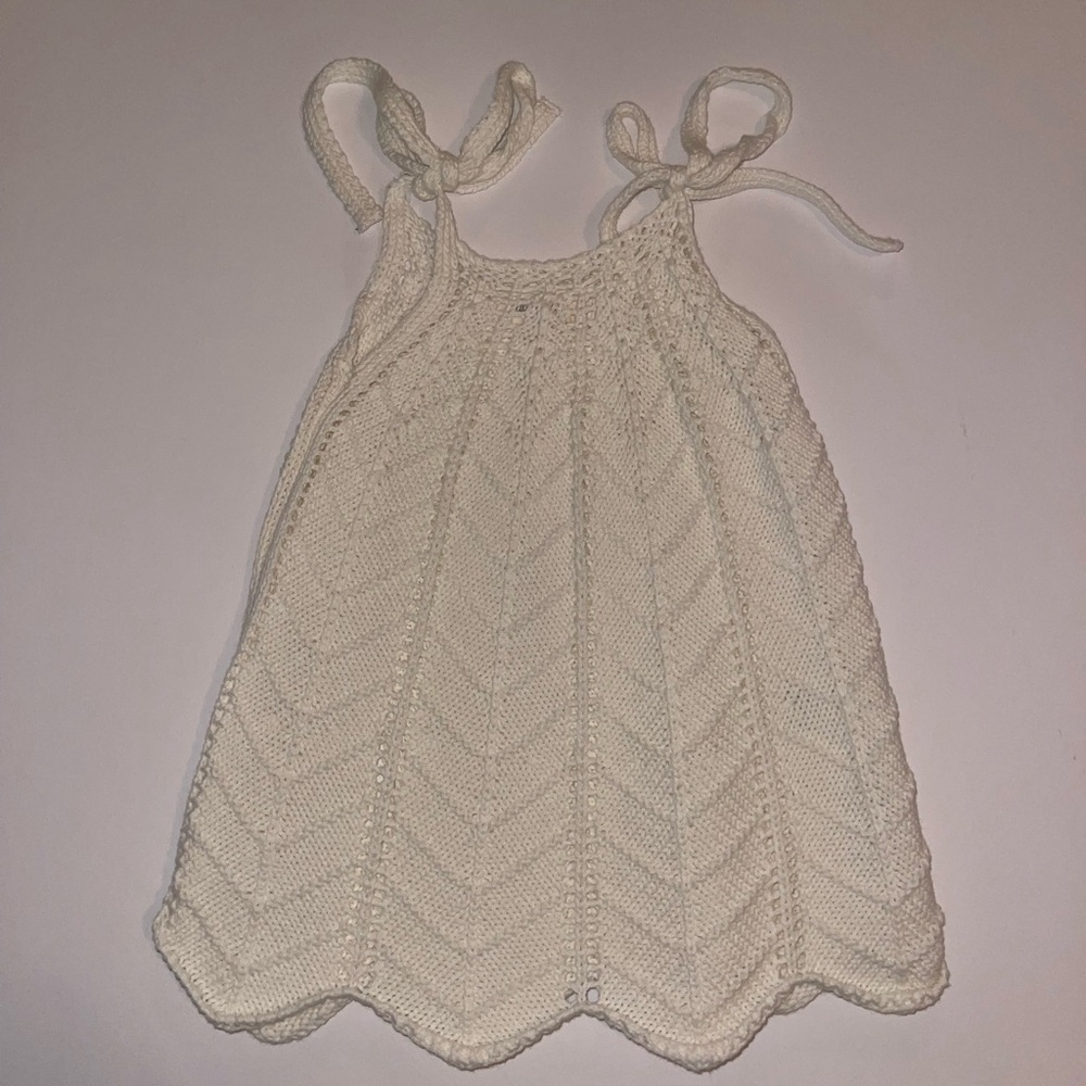 Tullabee Ivory dress with Diaper Cover - Size 12-18 Month